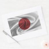 Sticker Rectangulaire Drapeau du Japon (Enveloppe)