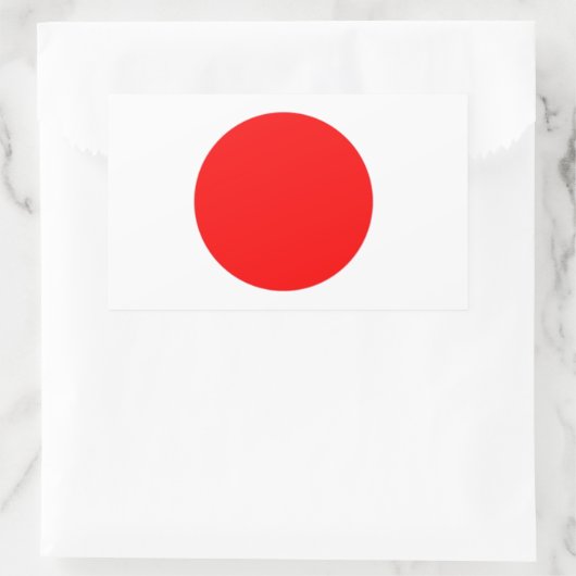 Sticker Rectangulaire Drapeau du Japon (Sac)