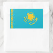 Sticker Rectangulaire Drapeau du Kazakhstan (Sac)
