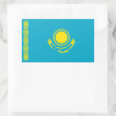 Sticker Rectangulaire Drapeau du Kazakhstan (Sac)