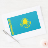 Sticker Rectangulaire Drapeau du Kazakhstan (Enveloppe)