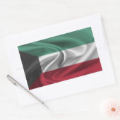 Sticker Rectangulaire Drapeau du Koweït (Enveloppe)