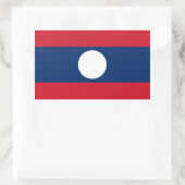 Sticker Rectangulaire Drapeau du Laos (Sac)