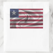 Sticker Rectangulaire Drapeau du Libéria (Sac)