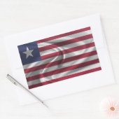 Sticker Rectangulaire Drapeau du Libéria (Enveloppe)