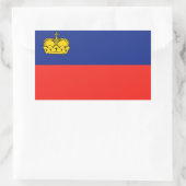 Sticker Rectangulaire Drapeau du Liechtenstein (Sac)