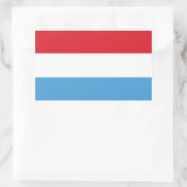 Sticker Rectangulaire Drapeau du Luxembourg (Sac)