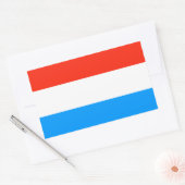 Sticker Rectangulaire Drapeau du Luxembourg (Enveloppe)