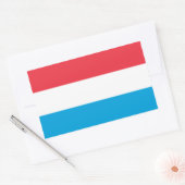 Sticker Rectangulaire Drapeau du Luxembourg (Enveloppe)
