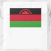 Sticker Rectangulaire Drapeau du Malawi (Sac)