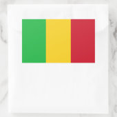 Sticker Rectangulaire Drapeau du Mali (Sac)