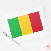 Sticker Rectangulaire Drapeau du Mali (Enveloppe)