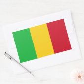 Sticker Rectangulaire Drapeau du Mali (Enveloppe)