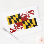 Sticker Rectangulaire Drapeau du Maryland (Enveloppe)