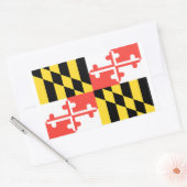 Sticker Rectangulaire Drapeau du Maryland (Enveloppe)