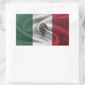Sticker Rectangulaire Drapeau du Mexique (Sac)
