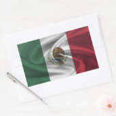 Sticker Rectangulaire Drapeau du Mexique (Enveloppe)