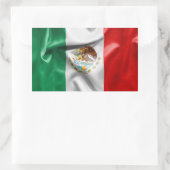 Sticker Rectangulaire Drapeau du Mexique (Sac)