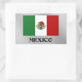 Sticker Rectangulaire Drapeau du Mexique (Sac)