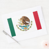 Sticker Rectangulaire Drapeau du Mexique - Drapeau du Mexique - Bandera  (Enveloppe)