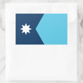 Sticker Rectangulaire Drapeau du Minnesota (Sac)