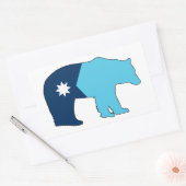 Sticker Rectangulaire Drapeau du Minnesota ours (Enveloppe)