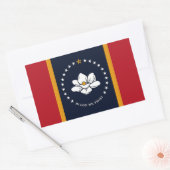 Sticker Rectangulaire Drapeau du Mississippi (Enveloppe)