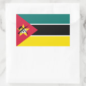 Sticker Rectangulaire Drapeau du Mozambique (Sac)