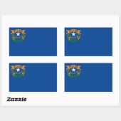 Sticker Rectangulaire Drapeau du Nevada (Feuille)