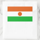 Sticker Rectangulaire Drapeau du Niger (Sac)