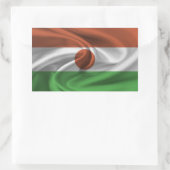 Sticker Rectangulaire Drapeau du Niger (Sac)