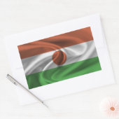 Sticker Rectangulaire Drapeau du Niger (Enveloppe)