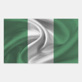 Sticker Rectangulaire Drapeau du Nigéria (Devant)