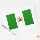 Sticker Rectangulaire Drapeau du Nigéria (Enveloppe)