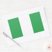 Sticker Rectangulaire Drapeau du Nigéria (Enveloppe)