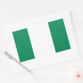 Sticker Rectangulaire Drapeau du Nigeria (Enveloppe)