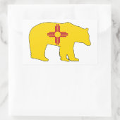 Sticker Rectangulaire Drapeau du Nouveau-Mexique (Sac)