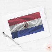 Sticker Rectangulaire drapeau du Paraguay (Enveloppe)