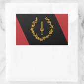 Sticker Rectangulaire Drapeau du patrimoine noir de l'Amérique (Sac)