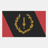 Sticker Rectangulaire Drapeau du patrimoine noir de l'Amérique (Devant)