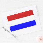 Sticker Rectangulaire Drapeau du Pays-Bas (Enveloppe)