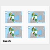 Sticker Rectangulaire drapeau du pays du guatemala (Feuille)