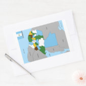 Sticker Rectangulaire drapeau du pays du guatemala (Enveloppe)