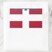 Sticker Rectangulaire Drapeau du Piémont (Italie) (Sac)