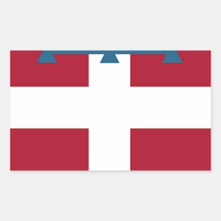 Sticker Rectangulaire Drapeau du Piémont (Italie)
