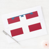 Sticker Rectangulaire Drapeau du Piémont (Italie) (Enveloppe)