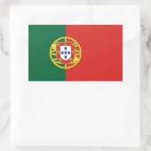 Sticker Rectangulaire Drapeau du Portugal (Sac)