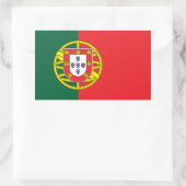 Sticker Rectangulaire Drapeau du Portugal (Sac)