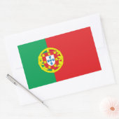 Sticker Rectangulaire Drapeau du Portugal (Enveloppe)