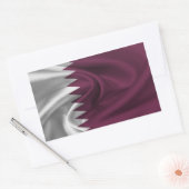 Sticker Rectangulaire Drapeau du Qatar (Enveloppe)